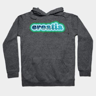 Croatia Retro Hoodie